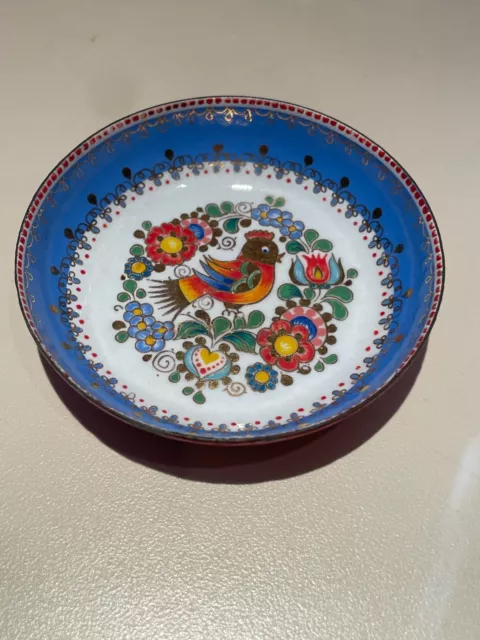 Vintage Steinbock Enamel Trinket Dish