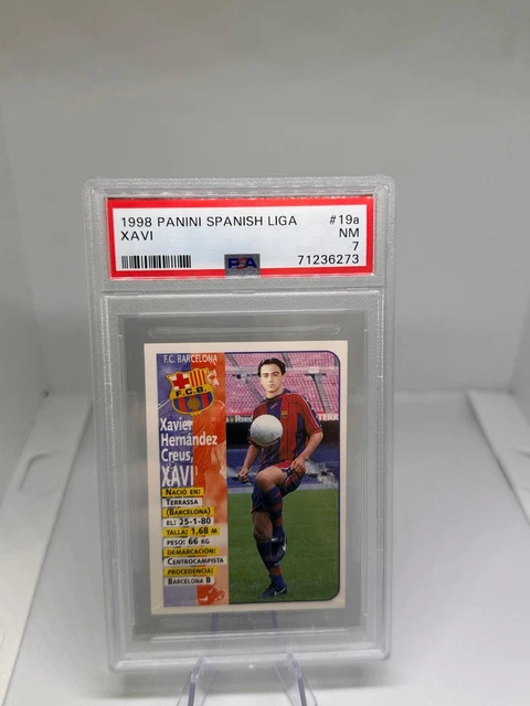 ROOKIE XAVI #56 FC Barcelona Panini Sports 1998 1999 PSA 7 EUR 299