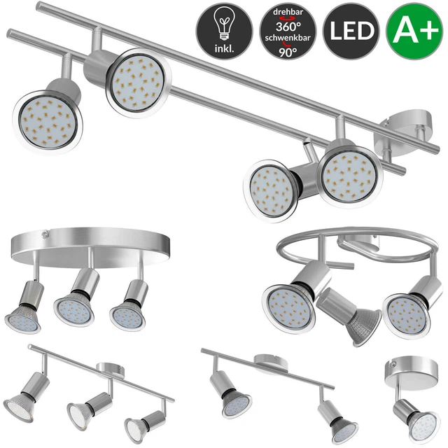 Plafonnier LED spots orientables Lampe intérieure Luminaire pivotant - Au choix