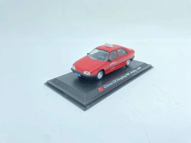 Miniature Dongfeng Citroën ZX Bleue 4 Portes - Échelle 1/43 - Voiture De Collection