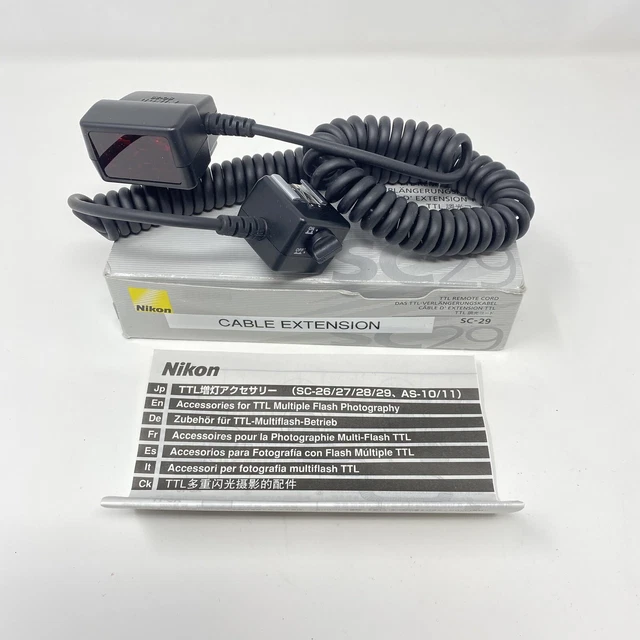 Nikon SC-29 Coiled TTL Remote Cord With Original Box