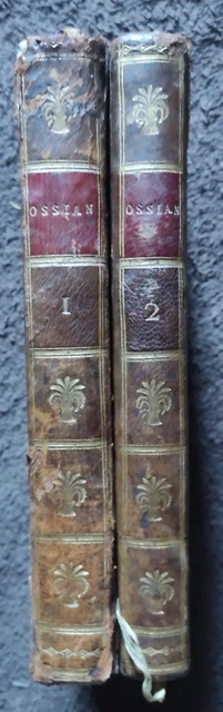 Livre Ossian / Fils De Fingal – Poésies Galliques – Édition Originale 1777 – Bon état