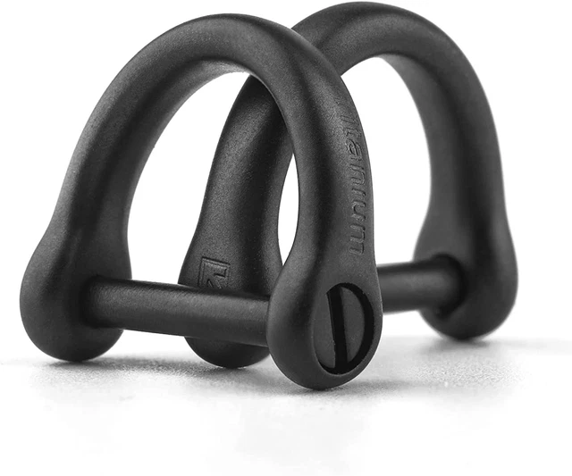Anillos en D con grillete de tornillo, llaveros en forma de U, herramientas para llaves de automóvil, hágalo usted mismo hoja