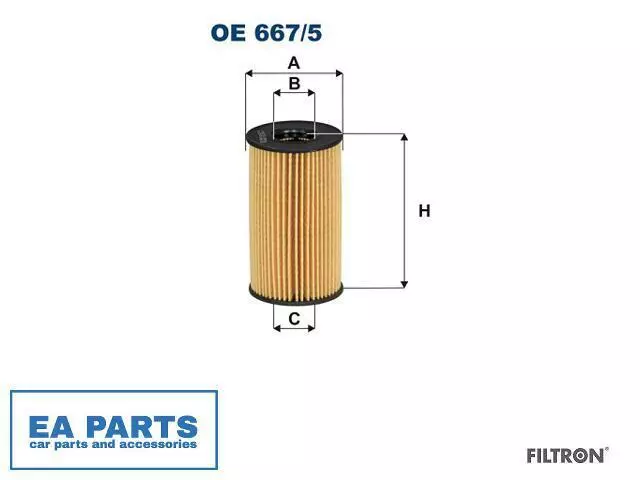 Oil Filter for JAGUAR LAND ROVER FILTRON OE 667/5