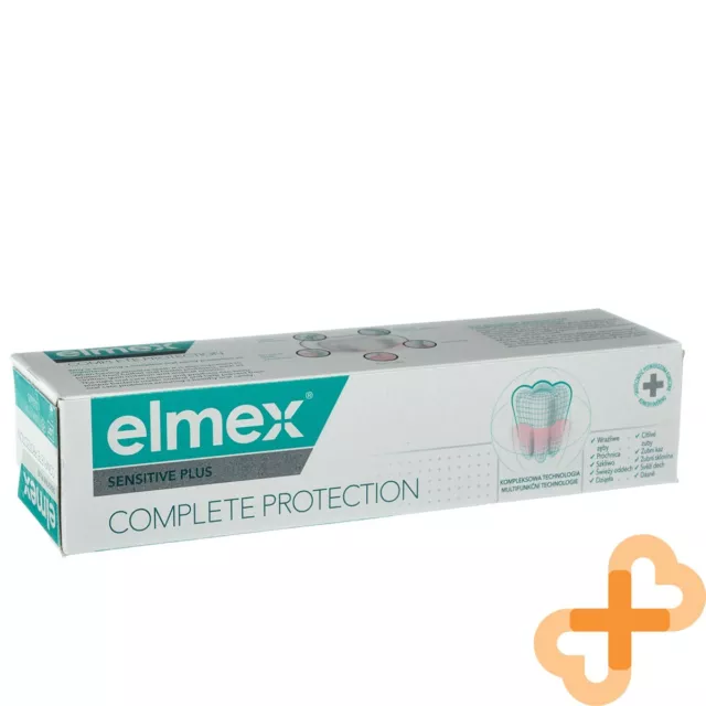 Elmex Sensible Plus Completo Protección 75ml Pasta de Dientes con Zinc Flúor 2