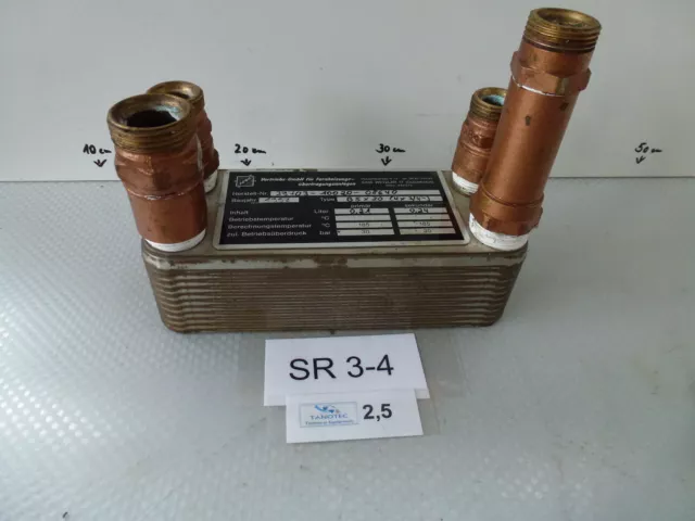 Fema B5x20 Scambiatore di Calore Acciaio Inox L/B / H MM Circa 190/70/55