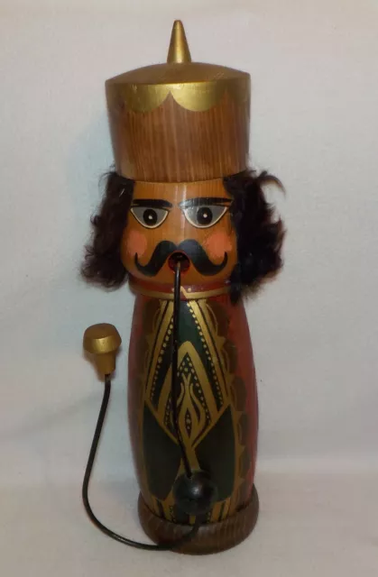 ++38 cm - Räuchermann Raucher Holzfigur Erzgebirge DDR Räuchermännchen +Hhj