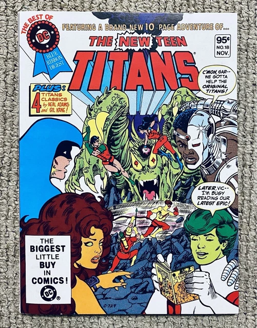 Best Of: Dc Blue Ribbon Digest #18, (New Teen Titans, Adams, Nm, 9.8
