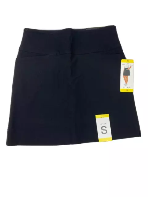 SC & CO Women Skirt 2XL Black Skort 360 Tummy Control Stretch NWT $16.09 -  PicClick