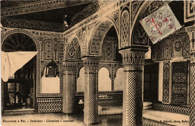 CPA AK Excursion to FEZ - Interior-Bedroom MOROCCO (796402)