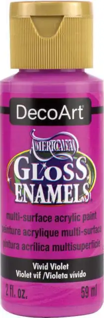 Pintura acrílica esmaltada brillante americana 2 oz violeta vivo 766218038104