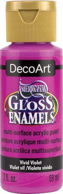 Pintura acrílica esmaltada brillante americana 2 oz violeta vivo 766218038104