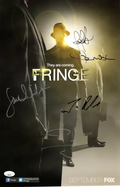 Fringe Cast Signed Autographed 11X17 Poster Noble Reddick Torv +2 JSA XX76725