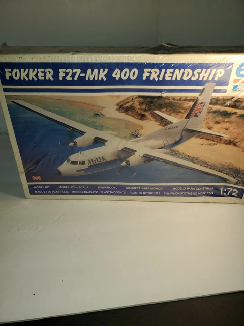Fokker F27-mk 400 Friendship Ertl Model Kit Brittian AirUK 1:72 scale 9111E10FO