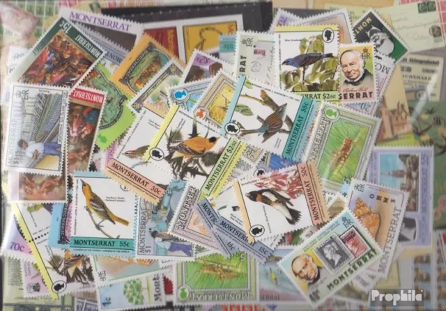 Montserrat 200 différents timbres