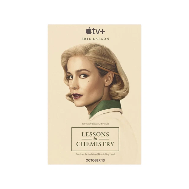 Lessons in Chemistry 2023 Tv Show High Quality Satin Paper Poster Brie Larson