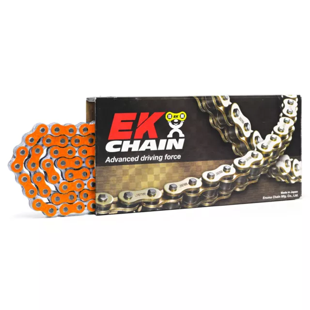 EK Chains  Mx 520 SRX2 QX-Ring Orange 120 L Motocross Bike X-Ring Race Chain