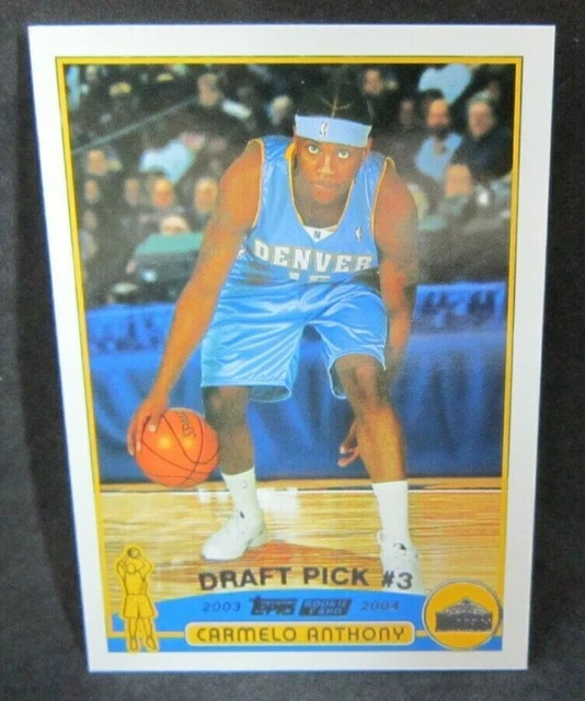 CARMELO ANTHONY RC 2003-04 Topps Dribbing Rookie Card #223 ! Nuggets G