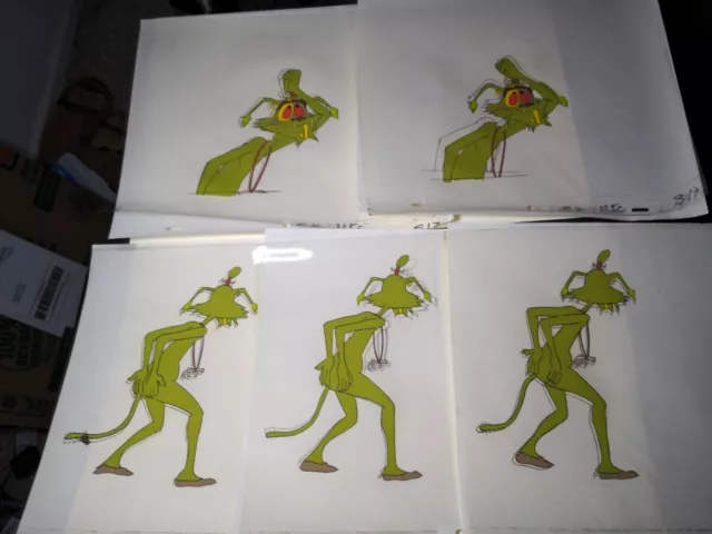 VINTAGE EWOKS animation cels BACKGROUND production art  Star Wars Animated I6