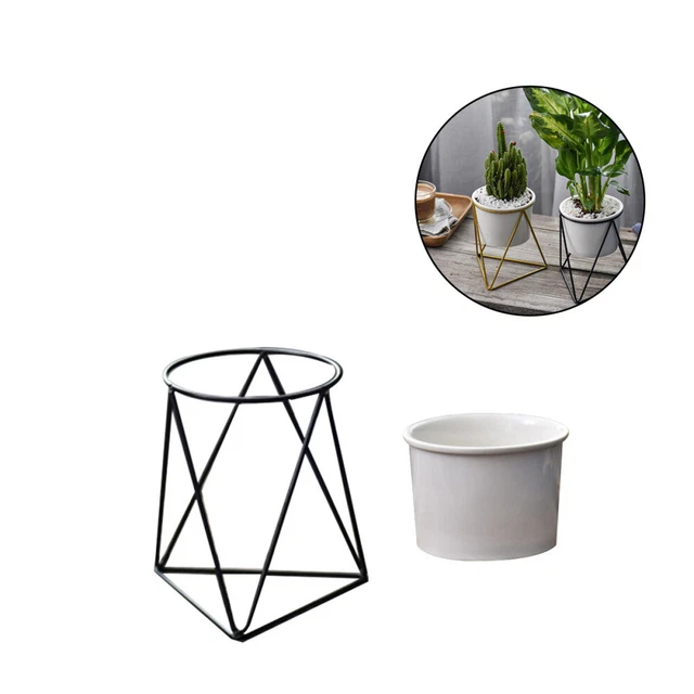 3x Porzellan Sukkulenten Pflanzer Kleine Topf Garten Keramik Blumentopf 4