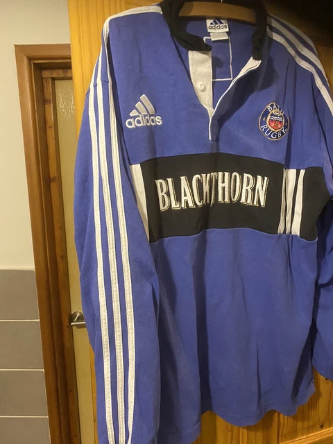BATH RUGBY UNION SHIRT VINTAGE JERSEY ADIDAS SIZE Xl