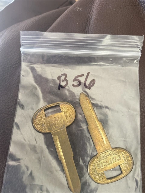 Curtis brand key blanks B-56 set of (2) for GM cars