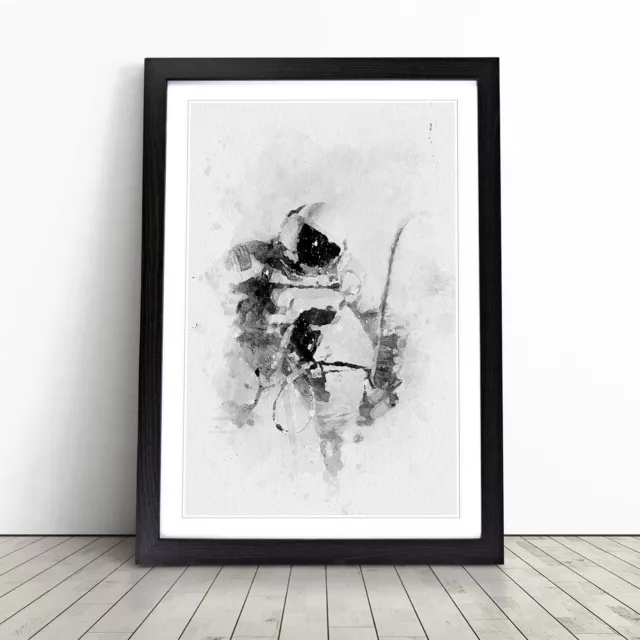 Astronaut In Space In Abstract Wall Art Print Framed Canvas Picture Poster Decor