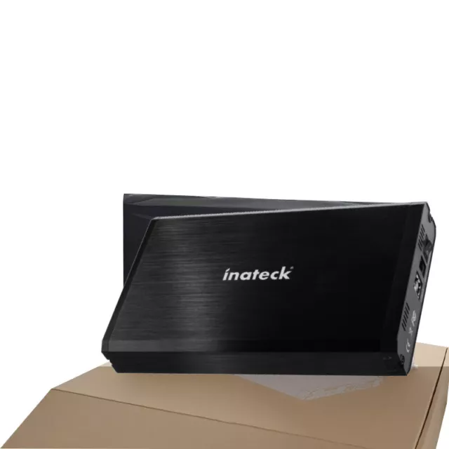 Inateck Festplattengehäuse für  3,5" (8,9 cm)/2,5" (6,35 cm), HDD/SSD, SATA III