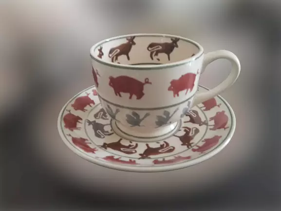 2 grosses tasses chocolat Emma BRIDGEWATER (rares) années 80