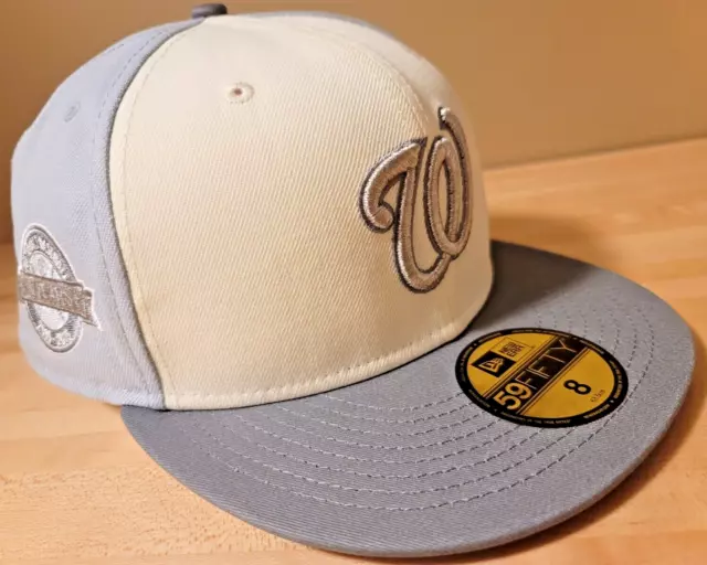 10TH ANNIVERSARY BLUE 5950 FITTED CAP New Era 59fifty Washington Nationals Hat 8