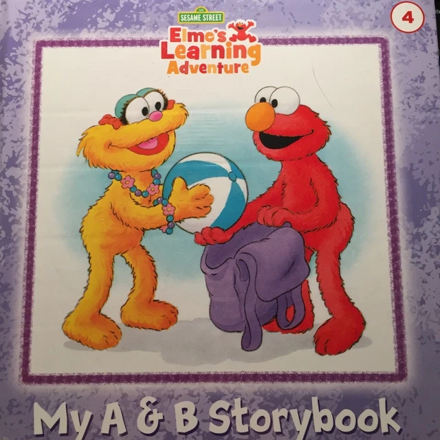 Sesame Street's My A & B Storybook Elmo's Learning Adventure New HC #4