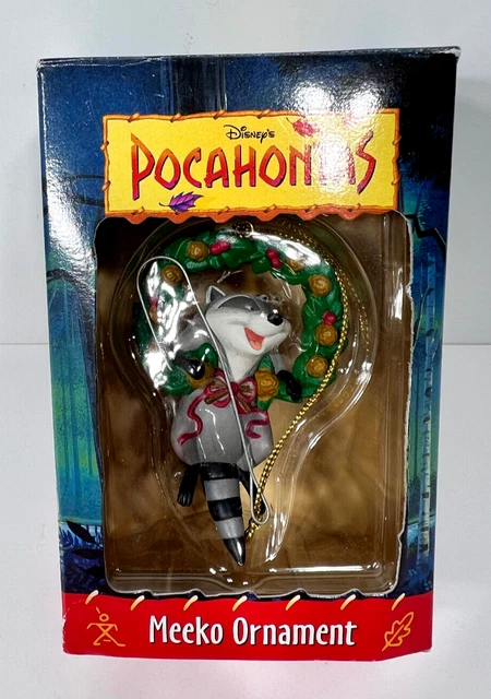 Grolier First Issue "MEEKO" Raccoon Walt Disney's Pocahontas Christmas Ornament