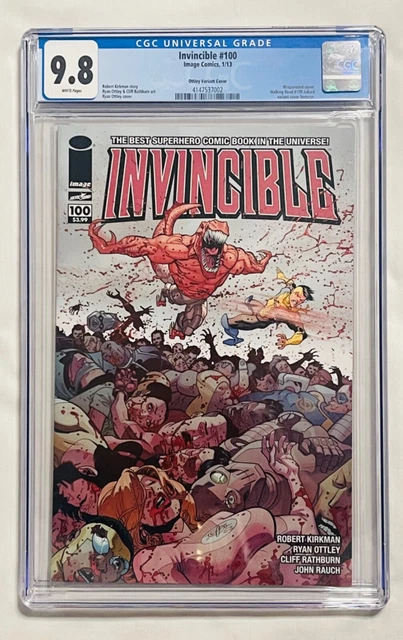 Invincible #100 CGC 9.8 Image Comics 2013 Ottley Chromium Variant