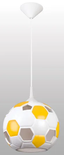 Fútbol Luz 22cm Lámpara Colgante Amarillo Niños Lámpara de Techo
