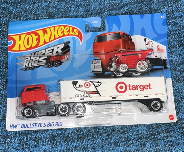 HOT WHEELS SUPER rigs Bullseye's Big Rig with Cart Target Exclusive 12