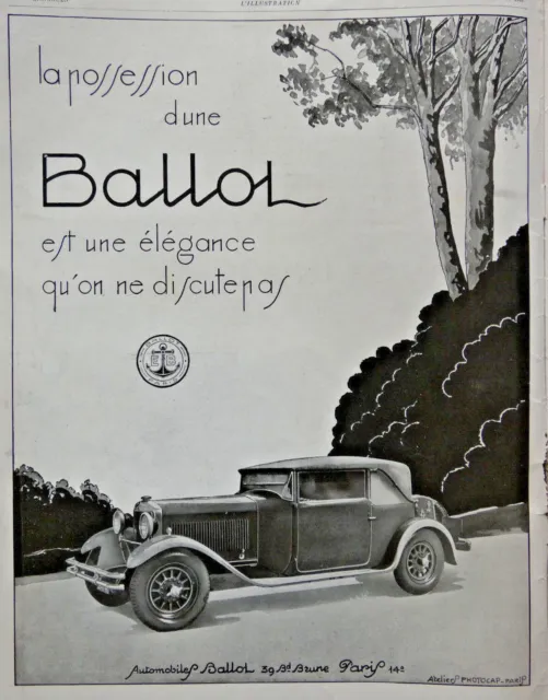 1928 Automobiles Ballot Press Advertisement Is An Elegance Not Discussed