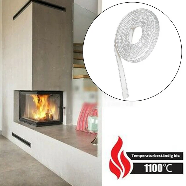 Fune sigillante versatile ed efficiente in fibra di vetro per stufa a pellet porte 12x3 mm