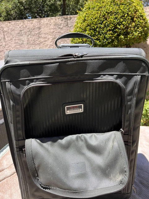 tumi alpha olive green nylon upright rolling large 24” suitcase 2244m3 8