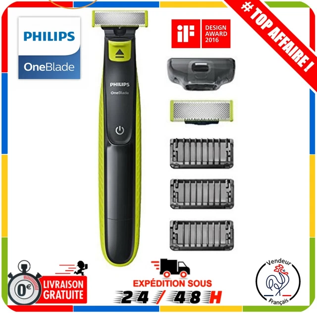 Philips OneBlade Rasoir Électrique Tondeuse Barbe Homme Rechargeable Portable FR