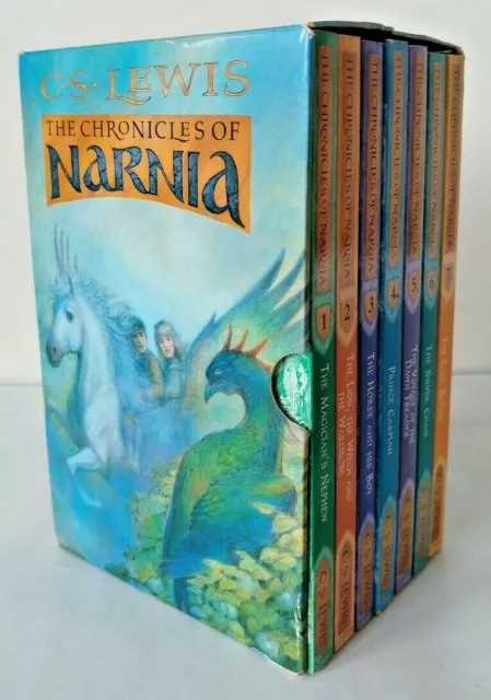 The Chronicles of Narnia Box Set by C. S. Lewis (paperback books 1-7) 1980