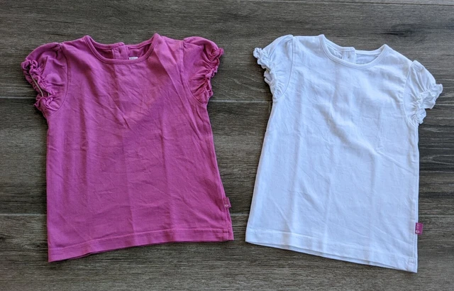 JoJo Maman Bebe Girls T-shirts (X 2) Size 2-3 Years
