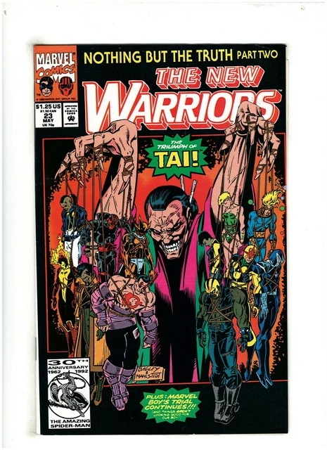 New Warriors #23 VF/NM 9.0 Marvel Comics 1992 Darkhawk & Rage