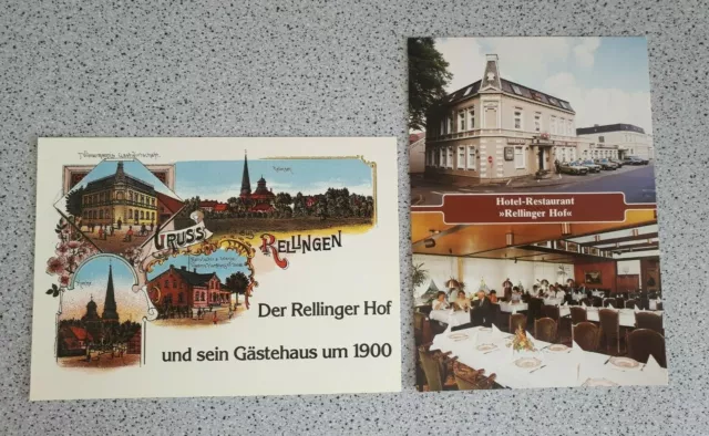 2x Postkarten vom Rellingen Hof  (unbeschrieben)