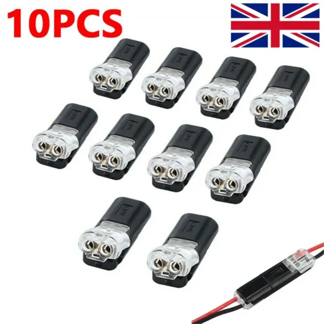 10Pcs 12V 2Pin Car Cable Wire Connector Plug Waterproof For Electrical Cars