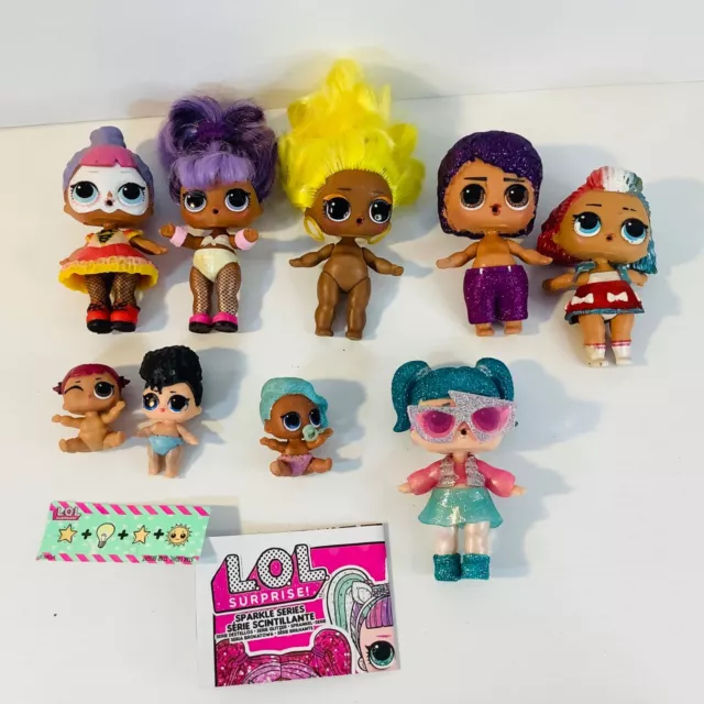 LOL Surprise Dolls Bulk Lot  x11  LOOSE SOME CLOTHES NOT COMPLETE Mixed Bundle