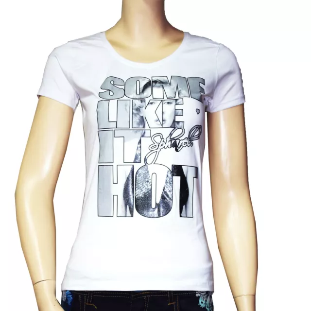 SPHARELL tee shirt slim fit stretch blanc femme MARILYN MONROE taille S