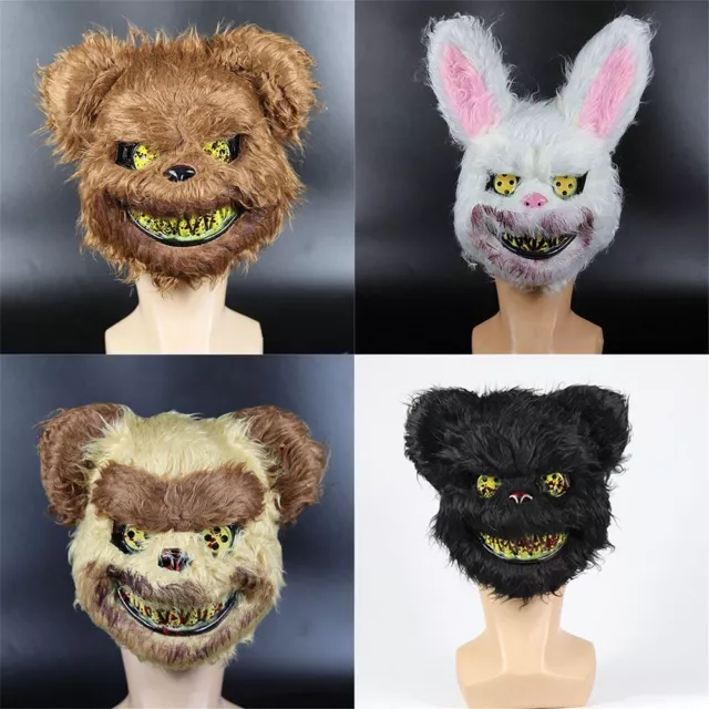 Bear Scary Bloody Rabbit Halloween Mask Adult Mask Headgear Killer Masque
