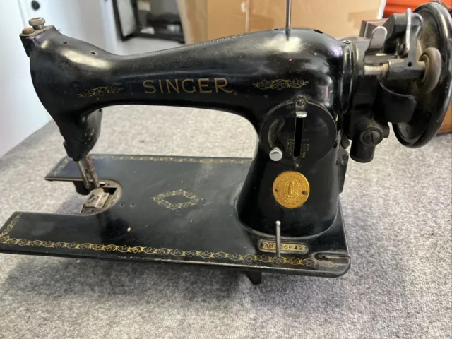 1948 máquina de coser Singer modelo ah385642.   lectura