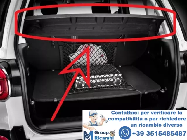 Fiat 500L Pianale Posteriore Pannello Bagagliaio Cappelliera Pianetto Mensola