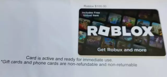  Roblox Physical Gift Card [Includes Free Virtual Item] : Gift  Cards